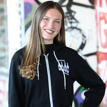 Lade das Bild in den Galerie-Viewer, 1910 Museum x Weinbar Zip Hoodie schwarz (unisex)