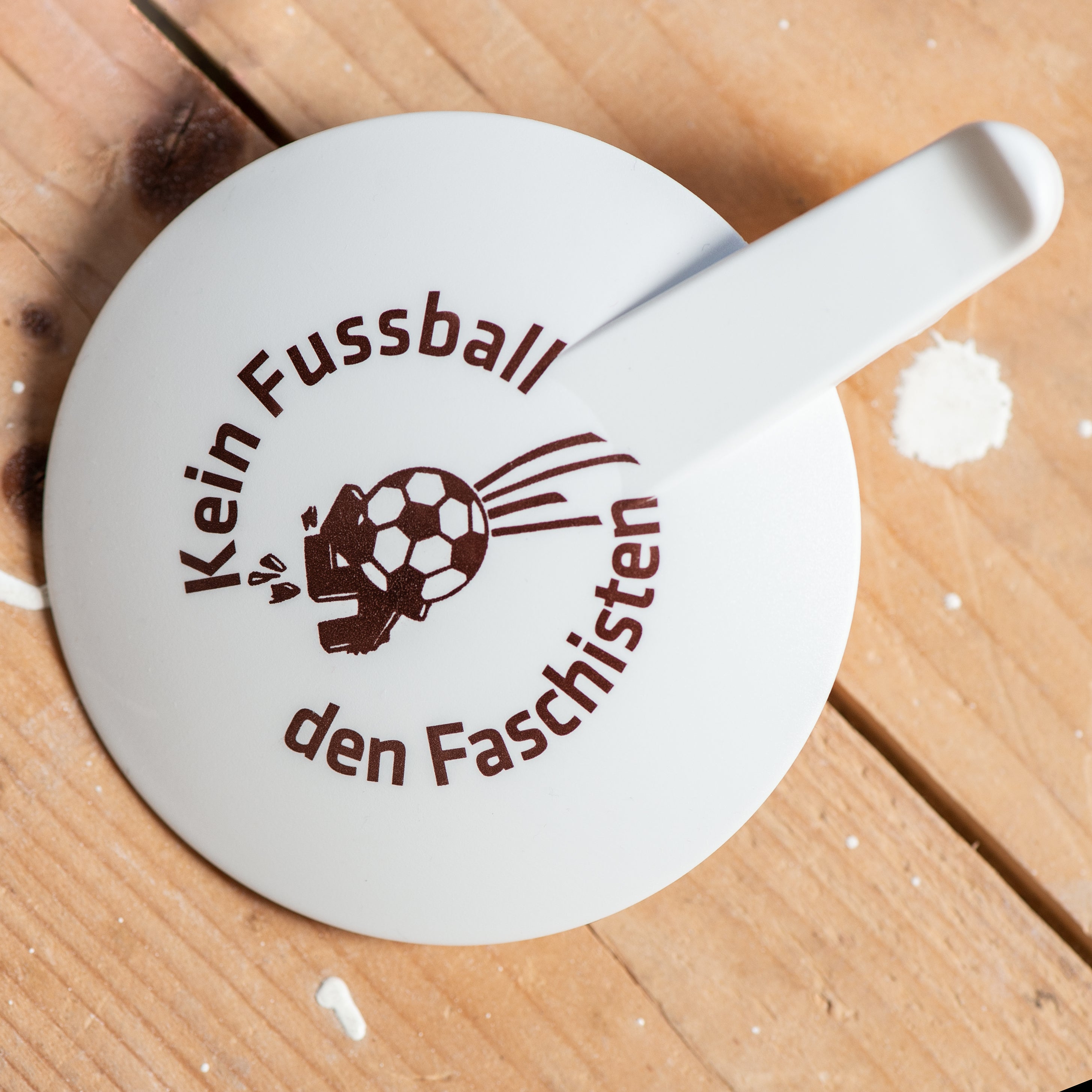 Becherdeckel "Kein Fussball den Faschisten"