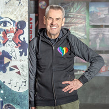 Lade das Bild in den Galerie-Viewer, 1910-Herz Zip Hoodie regenbogen (unisex)
