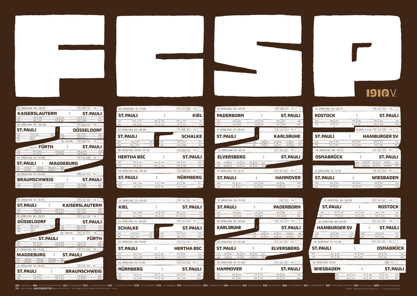 FCSP Saisonspielplan 2023/2024