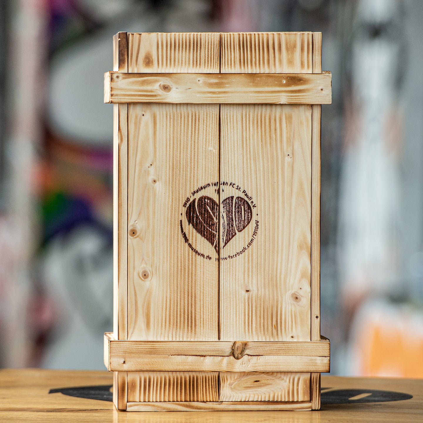 Holzkiste für 2 Flaschen
