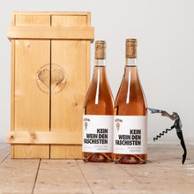 Lade das Bild in den Galerie-Viewer, Wein-Geschenk: Rosé (2er-Kiste) + KWDF-Kellnermesser
