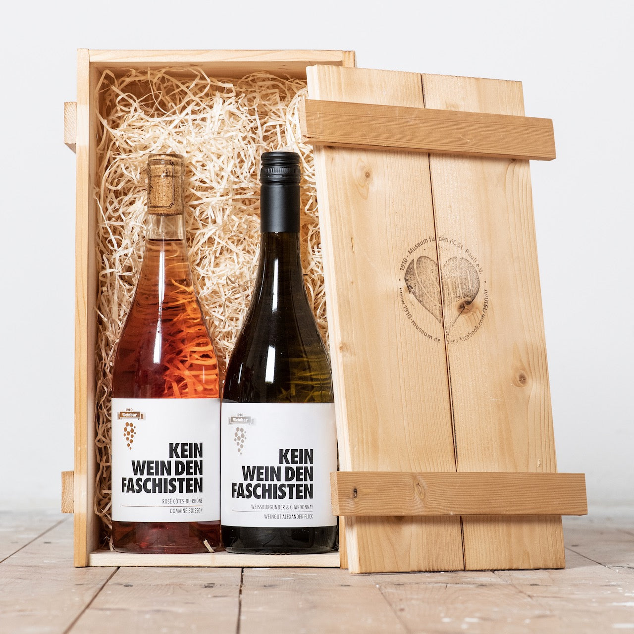 Wein-Geschenk: Weißburgunder-Chardonnay  + Rosé (2er-Kiste)
